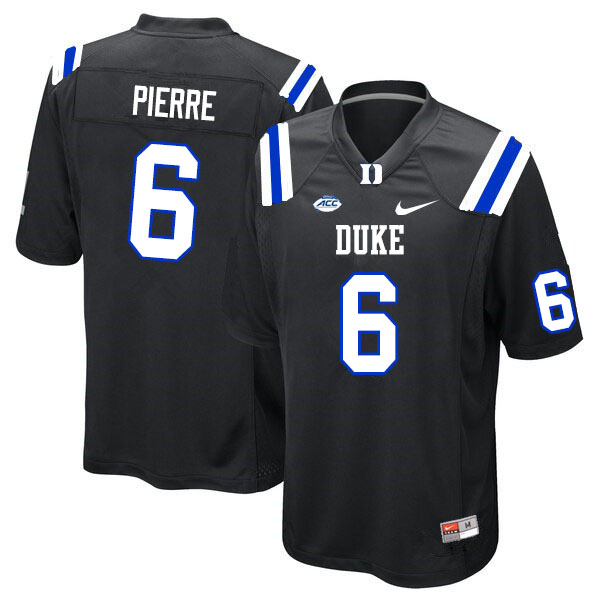 Duke Blue Devils #6 Nicodem Pierre College Football Jerseys Sale-Black